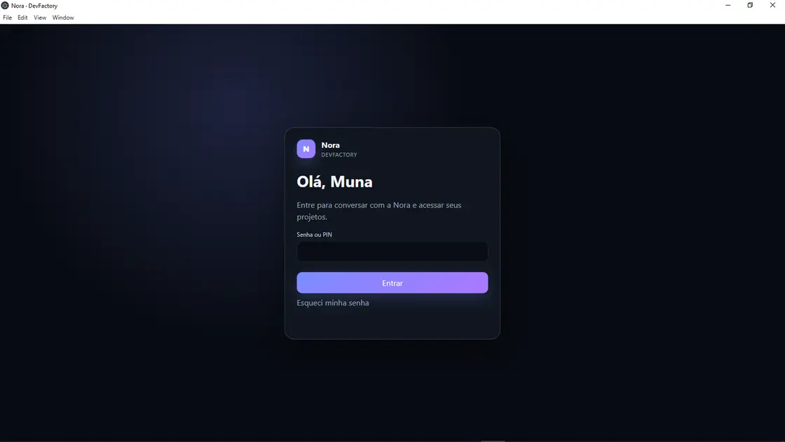 Interface da DevFactory